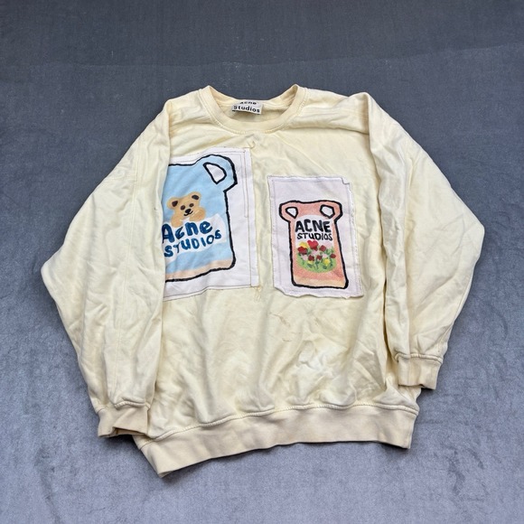 Acne Studios Tops - Acne Studios‎ Grant Levy Lucero Ceramic Foebe Patch Sweatshirt Womens XS